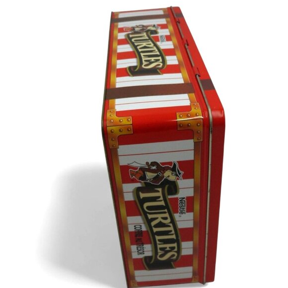 NESTLE Turtles Tin Box 600g Collectible Candy Container 90s Vintage - Picture 4 of 9